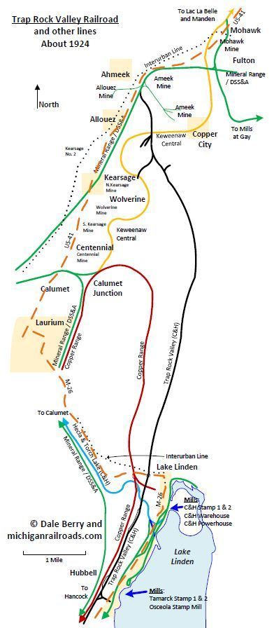 Trap Rocck Valley railroad map